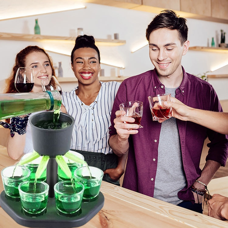 Bar Party 6 Cups Wine Dispenser Wine Pourer Drink Dispenser(6 Cups+Holder) - Drinking Tools by PMC TechLife | Online Shopping South Africa | PMC TechLife