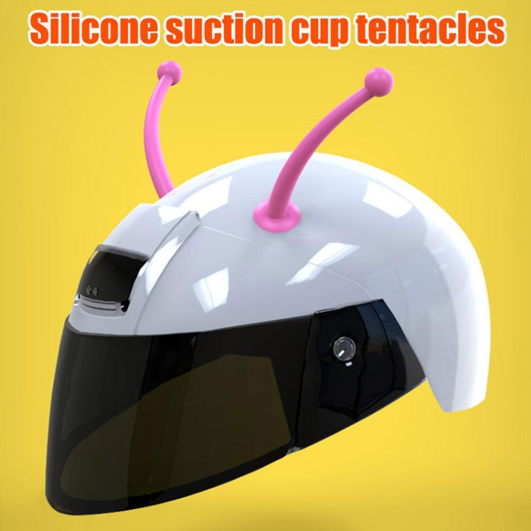 4PCS Motorcycle Helmet Soft Silicone Tentacle Sucker Decoration(Black) - Ornamental Parts by PMC TechLife | Online Shopping South Africa | PMC TechLife