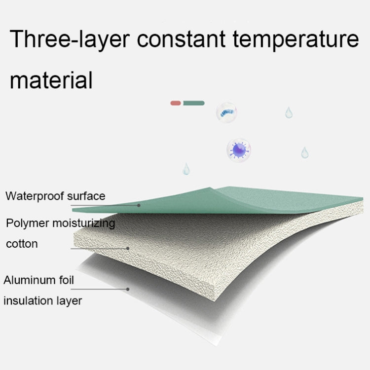 Smile Lunch Bag with Leather Handles, Size: L (Green) - Lunch Bags by PMC TechLife | Online Shopping South Africa | PMC TechLife | Buy Now Pay Later Mobicred