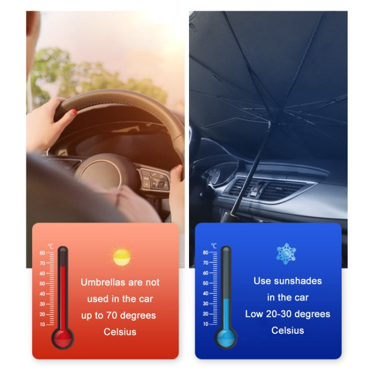 Car Windshield Telescopic Folding Thermal Insulation Parasol, Size: Silver Coated Large - free shipping - PMC TechLife - Order now!