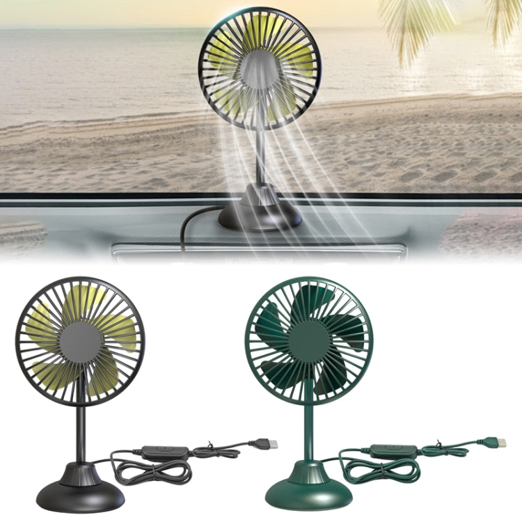 F502 Mini Hose Small Fan Car USB Fan(Black) - Heating & Fans by PMC TechLife | Online Shopping South Africa | PMC TechLife | Buy Now Pay Later Mobicred