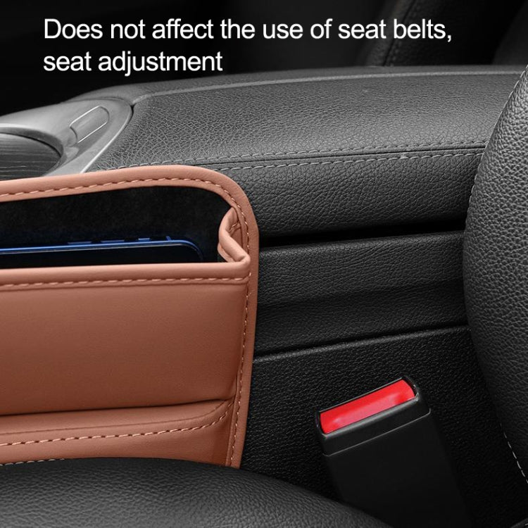 Car Seat Sewing Box Central Control Slot Storage Bag(Brown) - Stowing Tidying by PMC TechLife | Online Shopping South Africa | PMC TechLife | Buy Now Pay Later Mobicred