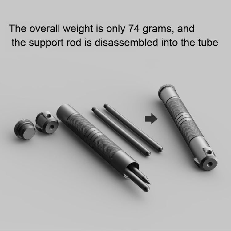 Foldable Portable Aluminum Alloy Tripod Light Stand Mobile Phone Live Tripod(Black) - Stand by PMC TechLife | Online Shopping South Africa | PMC TechLife | Buy Now Pay Later Mobicred