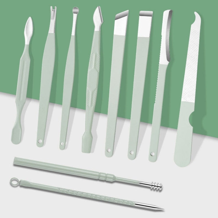 Nail Art Tool Set Nail Clippers Dead Skin Scissors Manicure Tool, Specification: 16 In 1 Green - Nail Clipper by PMC TechLife | Online Shopping South Africa | PMC TechLife