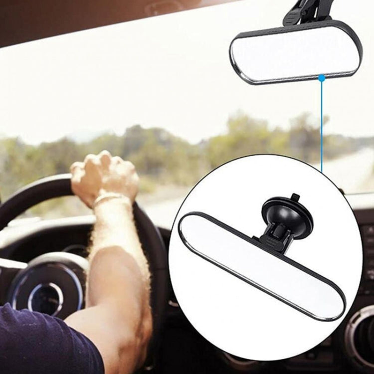 CZC-220 Car Strong Suction Cup Big Vision Flat Rearview Mirror(White Mirror) - Interior Mirrors by PMC TechLife | Online Shopping South Africa | PMC TechLife | Buy Now Pay Later Mobicred