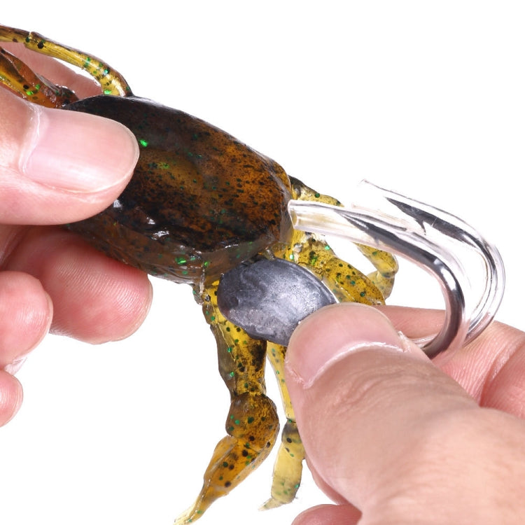 3 PCS HENGJIA SO068 Submerged Crab Hook Anti-hanging Bottom Ice Fishing Bait, Color: 10cm 30g Orange - Fishing Lures by HENGJIA | Online Shopping South Africa | PMC TechLife