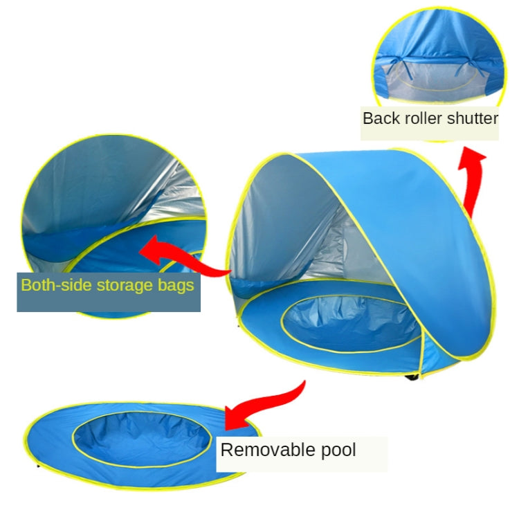 Baby Beach Tent With Pool Portable Foldable Sunshelter, Color: Whale Pink - Tents & Accessories by PMC TechLife | Online Shopping South Africa | PMC TechLife