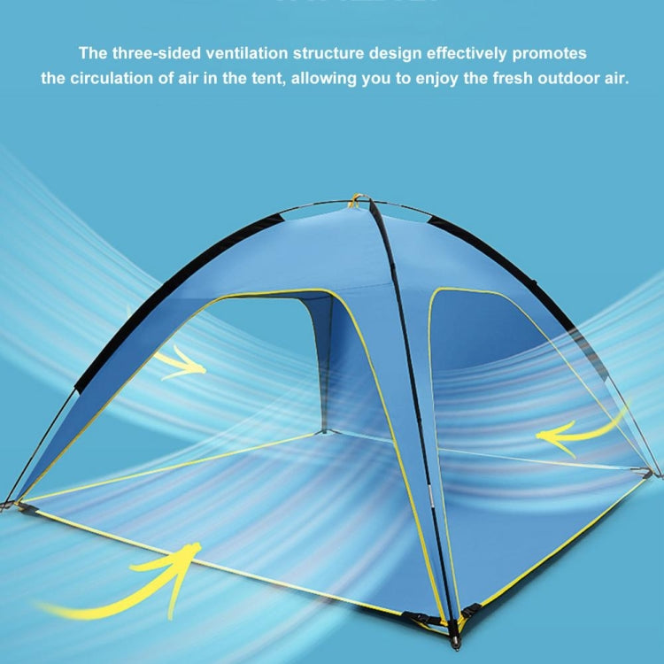 3 Sides Ventilated Spacious Outdoor Big Tent Sunscreen Rainproof Tent,Style: Detachable Base Fabric - Tents & Accessories by PMC TechLife | Online Shopping South Africa | PMC TechLife