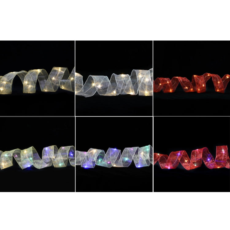 Christmas Ornament Double Light Board Yarn Ribbon String Lights, Specification: 20m(Silver Color Light) - Christmas Decoration Lamps by PMc TechLife | Online Shopping South Africa | PMc TechLife | Buy Now Pay Later Mobicred