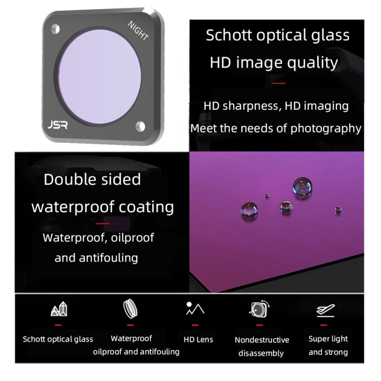 JUNESTAR Action Camera Filters For DJI Action 2,Style: ND64PL - Lens Filter by JUNESTAR | Online Shopping South Africa | PMC TechLife | Buy Now Pay Later Mobicred