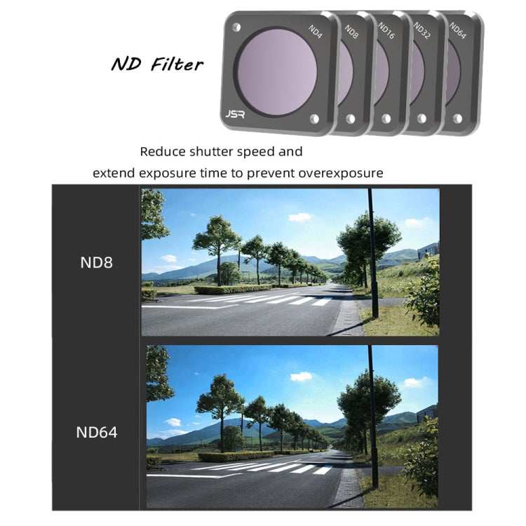JUNESTAR Action Camera Filters For DJI Action 2,Style: ND64PL - Lens Filter by JUNESTAR | Online Shopping South Africa | PMC TechLife | Buy Now Pay Later Mobicred