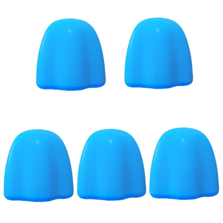5 PCS Manual Silicone Self-Sealing Toothpaste Cap Aid(Blue) - Toothpaste Squeezing Device by PMC TechLife | Online Shopping South Africa | PMC TechLife