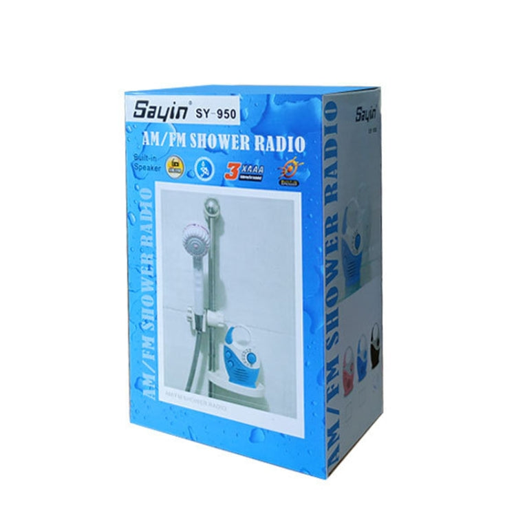 Sayin SY-950 Portable Waterproof Small Radio AM/FM Universal Band Elder Radio(Blue) - free shipping - PMC TechLife - Order now!