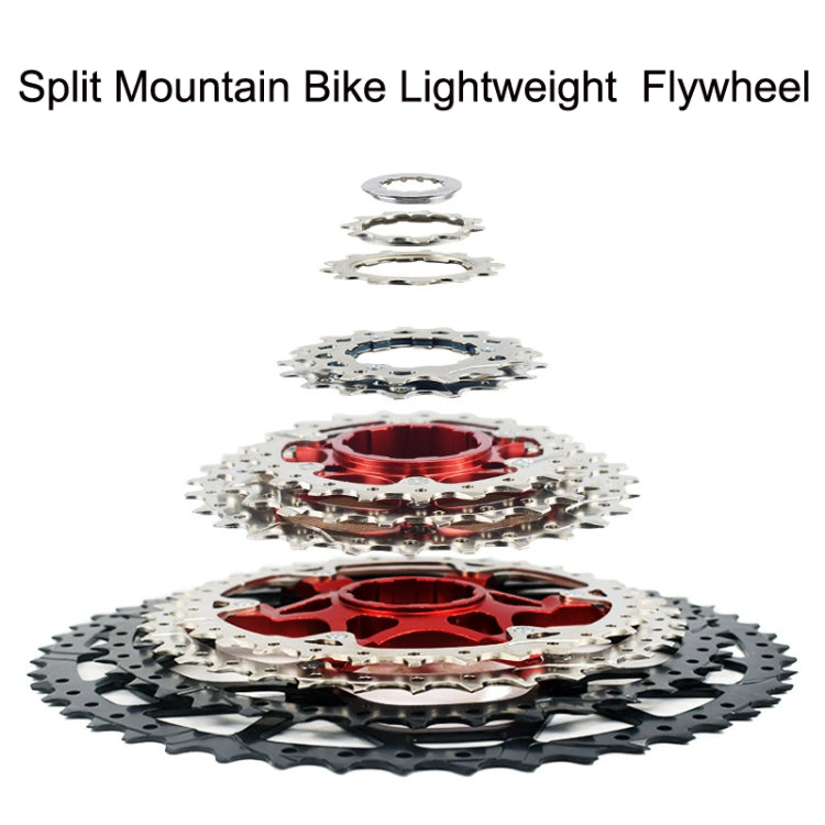 VG Sports Split Mountain Bike Lightweight Cassette Flywheel, Style: 10 Speed 50T (Silver) - free shipping - PMc TechLife - Order now!