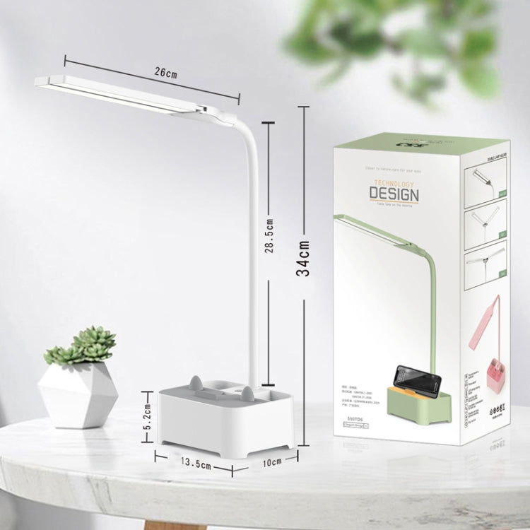 TD6 Student Mobile Phone Holder Pen Holder Eye Protection USB Desk Lamp(Green) - free shipping - PMc TechLife - Order now!