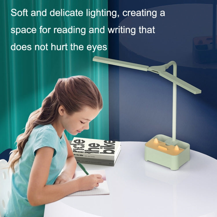 TD6 Student Mobile Phone Holder Pen Holder Eye Protection USB Desk Lamp(Green) - free shipping - PMc TechLife - Order now!