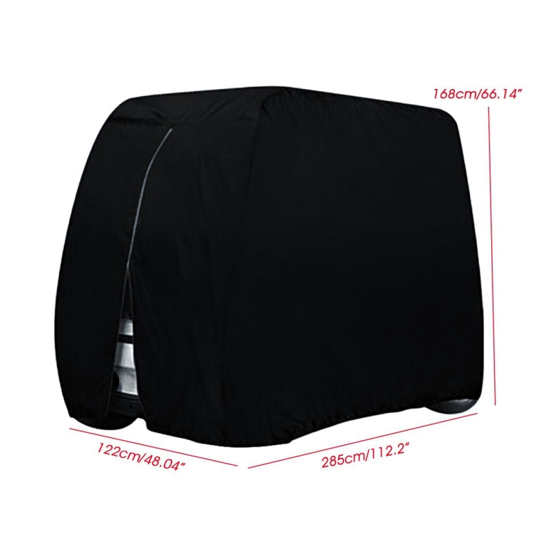 210D Oxford Cloth Golf Cart Cover Scooter Kart Dust Cover, Specification: 285 x 122 x 168cm(Black) - Dust Covers by PMC TechLife | Online Shopping South Africa | PMC TechLife