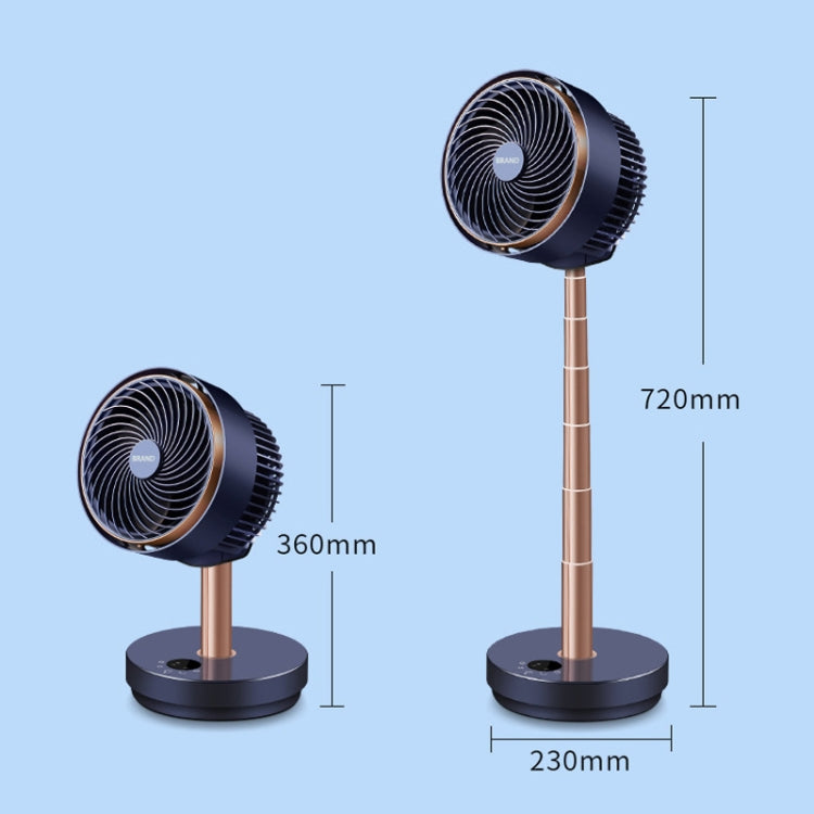 Shaking Head Air Circulation Fan Household Silent Bedroom Floor Fan, CN Plug(Dark Blue) - Electric Fans by PMC TechLife | Online Shopping South Africa | PMC TechLife | Buy Now Pay Later Mobicred