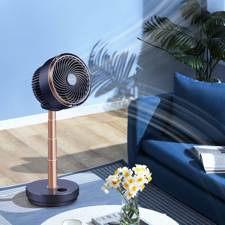 Shaking Head Air Circulation Fan Household Silent Bedroom Floor Fan, CN Plug(Dark Blue) - Electric Fans by PMC TechLife | Online Shopping South Africa | PMC TechLife | Buy Now Pay Later Mobicred