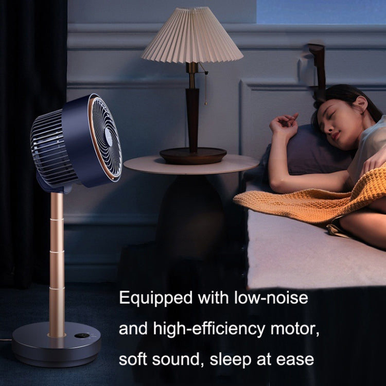 Shaking Head Air Circulation Fan Household Silent Bedroom Floor Fan, CN Plug(Dark Blue) - Electric Fans by PMC TechLife | Online Shopping South Africa | PMC TechLife | Buy Now Pay Later Mobicred