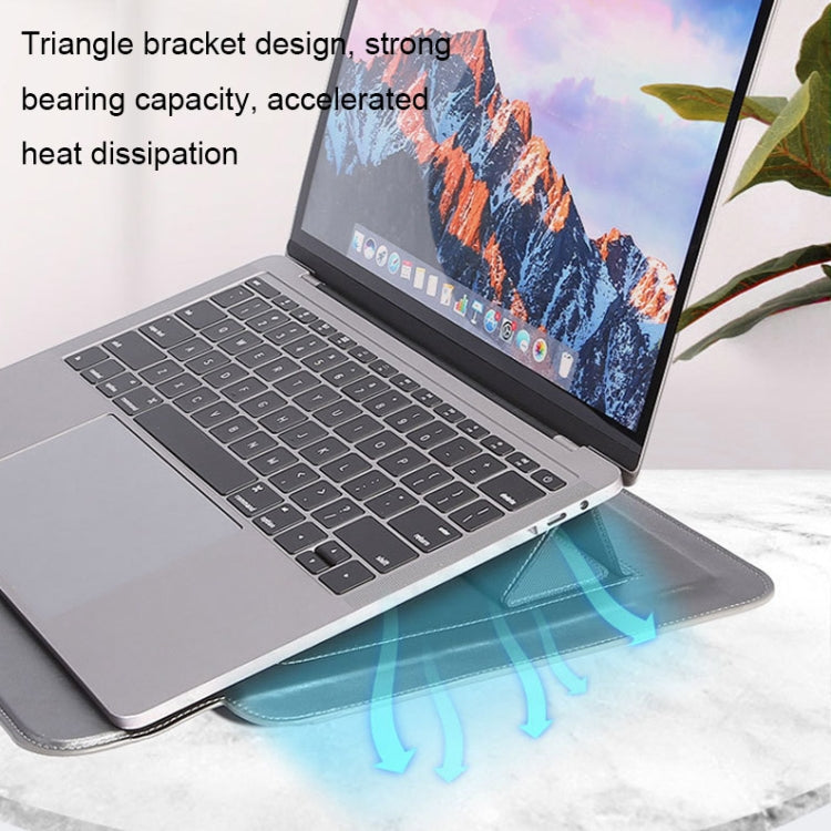 HL0066-005 Multifunctional Stand Laptop Bag, Size: 13.3-14 inches(Gray with Power Bag) - 14.1 inch by PMC Jewellery | Online Shopping South Africa | PMC Jewellery | Buy Now Pay Later Mobicred