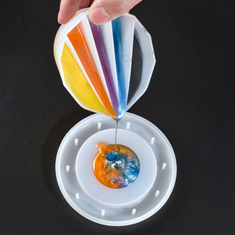 2 PCS DIY Crystal Epoxy Color Separation Cup Silicone Toning Cup, Style: 3 Grid - Arts & Crafts by PMC TechLife | Online Shopping South Africa | PMC TechLife