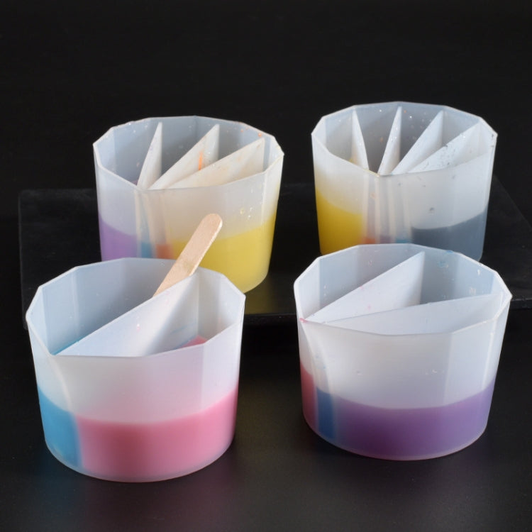 2 PCS DIY Crystal Epoxy Color Separation Cup Silicone Toning Cup, Style: 3 Grid - Arts & Crafts by PMC TechLife | Online Shopping South Africa | PMC TechLife