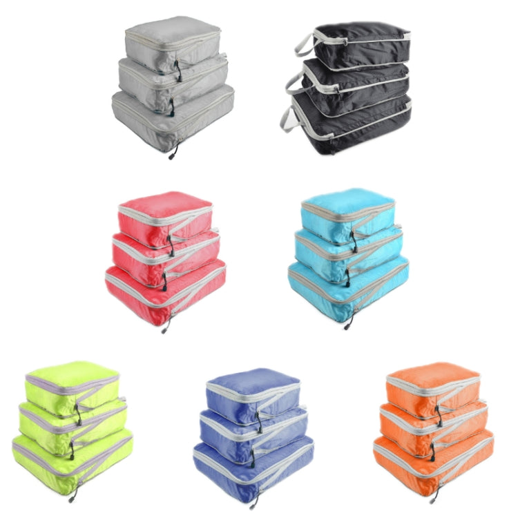 3 PCS/Set Travel Waterproof Compression Clothes Storage Bag(Black Without Net) - Storage Bags by PMC TechLife | Online Shopping South Africa | PMC TechLife