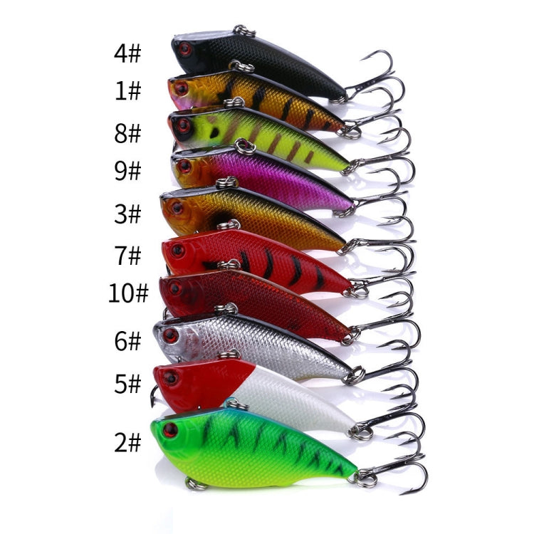 HENGJIA VI022 10g 6cm Plastic VIB Lure Hard Bait With Sound Beads(2) - Fishing Lures by HENGJIA | Online Shopping South Africa | PMC TechLife | Buy Now Pay Later Mobicred