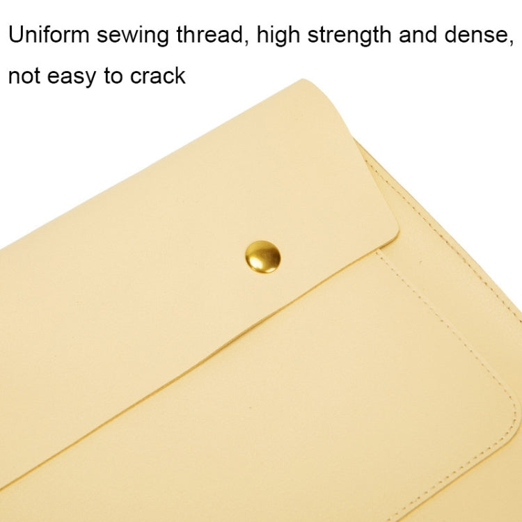 S178 3 In 1 Leather Waterproof Laptop Liner Bag, Size: 15 inches(Light Grey) - free shipping - PMC Jewellery - Order now!