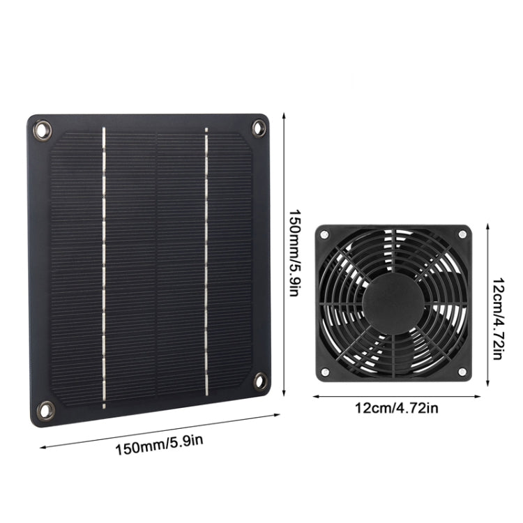 3W High Speed and Long Life Outdoor Solar Pet Exhaust Fan - Others by PMC TechLife | Online Shopping South Africa | PMC TechLife