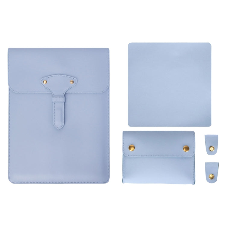 S177 3 In 1 Leather Water-resistant Laptop Liner Bags, Size: 13 inches(Baby Blue) - free shipping - PMC Jewellery - Order now!