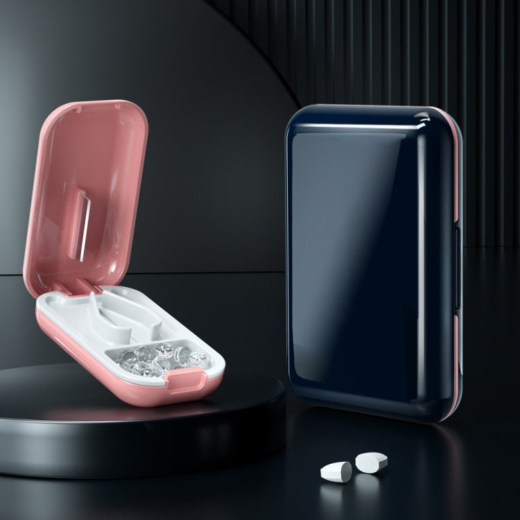 TP-009 Mini Pill Cutting Box Storage Box Dispenser(Arctic Black) - free shipping - PMC TechLife - Order now!