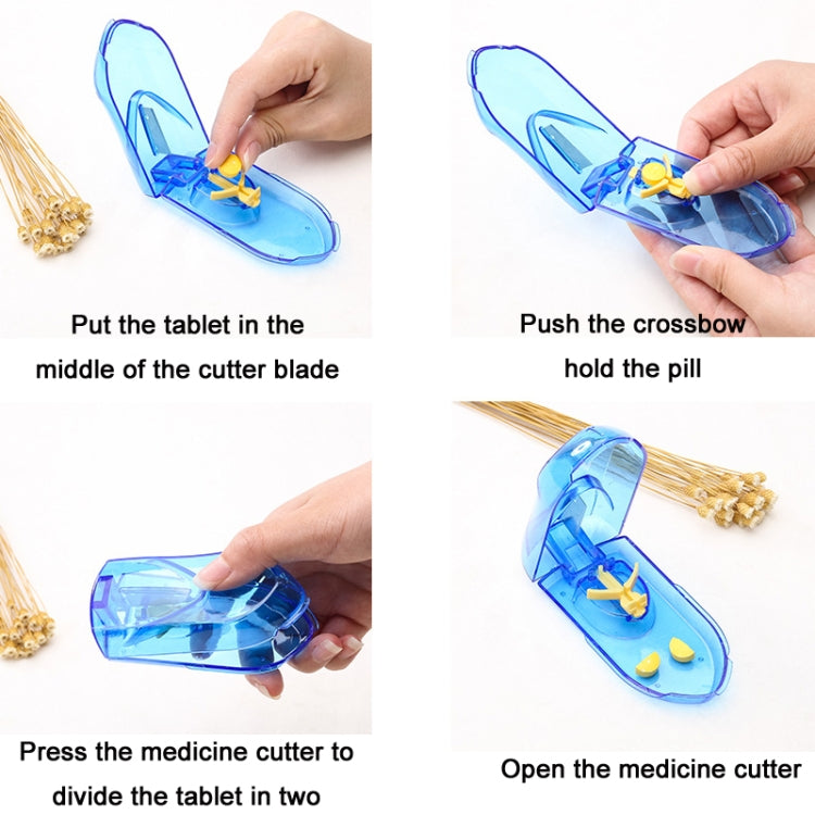 10 PCS Pills Divider Multifunctional Portable Pill Box(Blue) - free shipping - PMC TechLife - Order now!