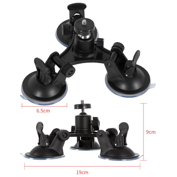 Car General Purpose Vehicle Bracket Suction Cup Fixed Glass Video Shooting Base, Shape: Suction Cup+PTZ - Holder by PMC TechLife | Online Shopping South Africa | PMC TechLife | Buy Now Pay Later Mobicred
