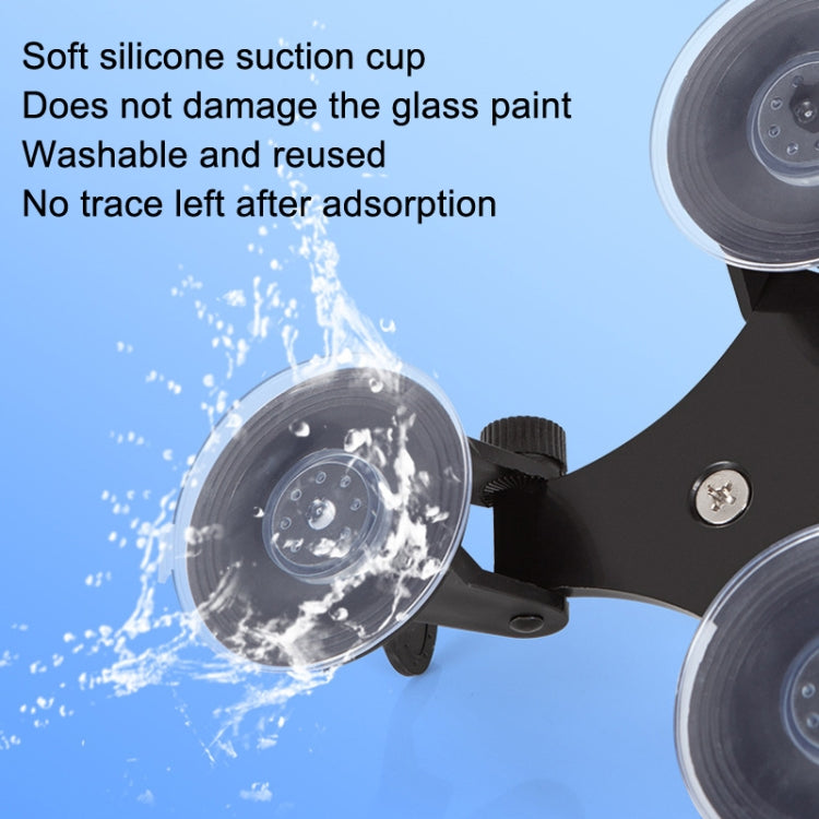 Car General Purpose Vehicle Bracket Suction Cup Fixed Glass Video Shooting Base, Shape: Suction Cup+PTZ - Holder by PMC TechLife | Online Shopping South Africa | PMC TechLife | Buy Now Pay Later Mobicred