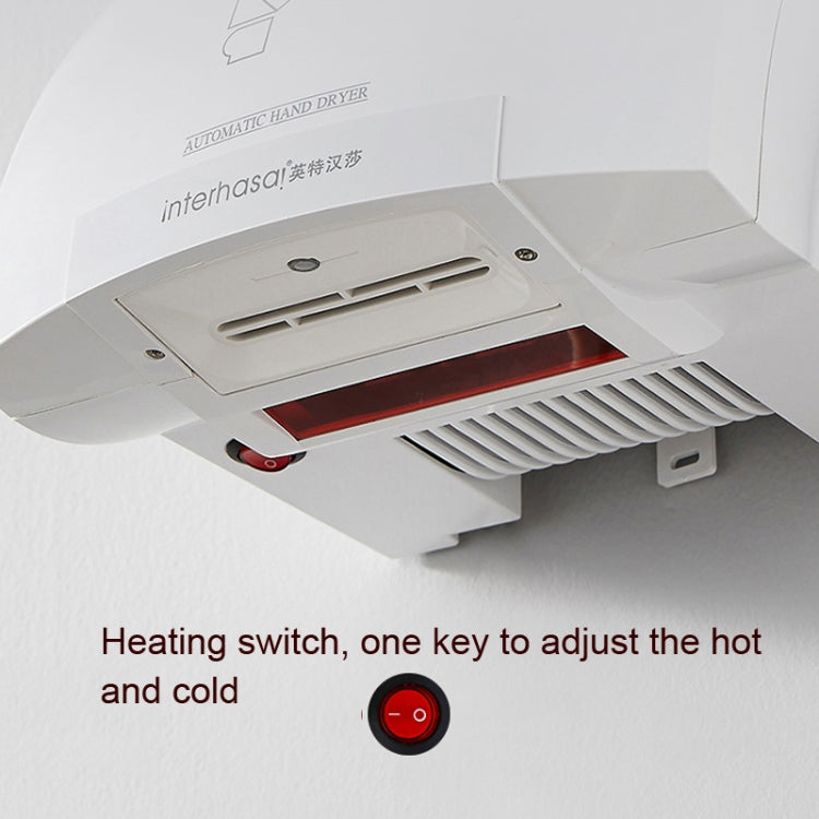 Interhasa 220V Automatic Electric Hand Dryer Mini  Induction Hand Drying Machine,Style: Hot and Cold,CN Plug - free shipping - PMC TechLife - Order now!