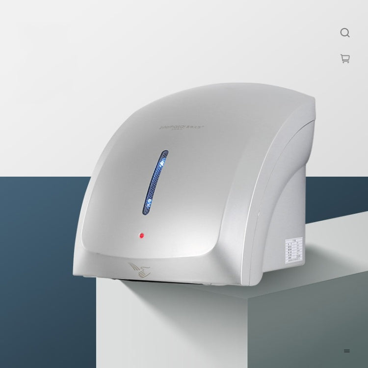 Interhasa  220V 1800W Hot and Cold Switching Electric Hand Dryer,Model: A1002 Silver,CN Plug - free shipping - PMC TechLife - Order now!