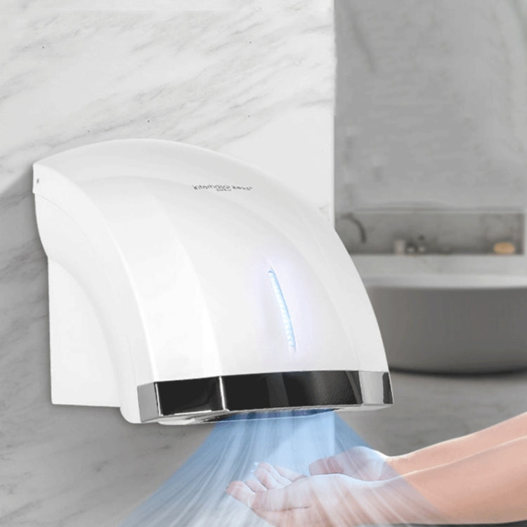 Interhasa  220V 1800W Hot and Cold Switching Electric Hand Dryer,Model: A1002 Silver,CN Plug - free shipping - PMC TechLife - Order now!
