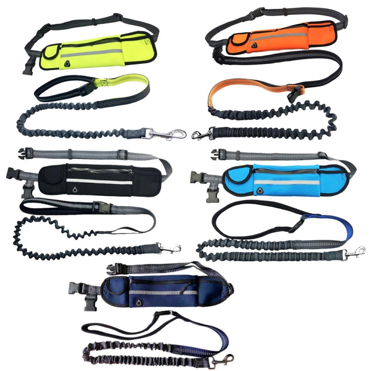 Pet Run Traction Rope Portable Waist Bag(Navy) - Leashes & Chest Strap by PMC TechLife | Online Shopping South Africa | PMC TechLife | Buy Now Pay Later Mobicred