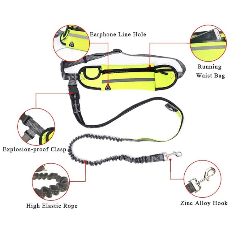 Pet Run Traction Rope Portable Waist Bag(Blue) - Leashes & Chest Strap by PMC TechLife | Online Shopping South Africa | PMC TechLife | Buy Now Pay Later Mobicred