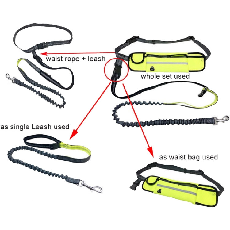 Pet Run Traction Rope Portable Waist Bag(Blue) - Leashes & Chest Strap by PMC TechLife | Online Shopping South Africa | PMC TechLife | Buy Now Pay Later Mobicred