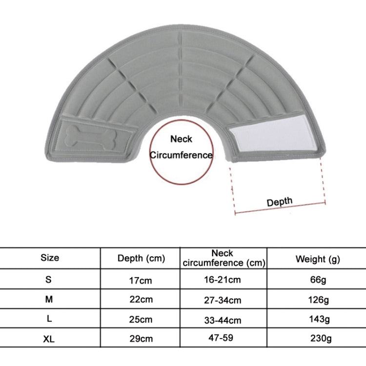 Pet Grooming Anti-Bite Neck Ring, Specification: M(Black) - Collars by PMC TechLife | Online Shopping South Africa | PMC TechLife | Buy Now Pay Later Mobicred