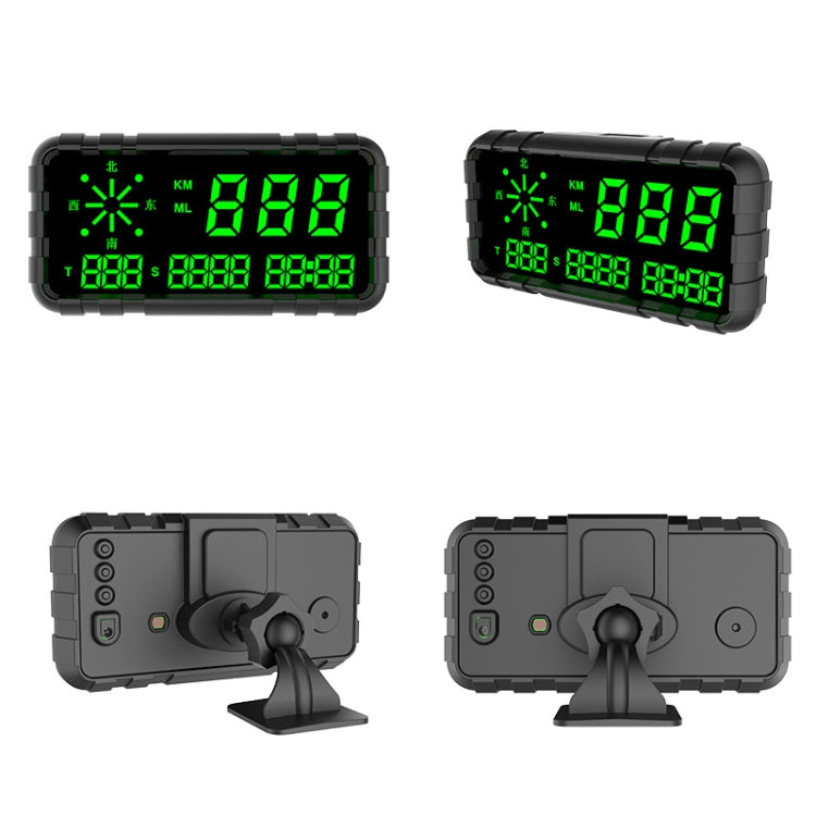 C3012 GPS Head-up Display Speed Mileage Compass Car General (Black) - Head Up Display System by PMC TechLife | Online Shopping South Africa | PMC TechLife | Buy Now Pay Later Mobicred
