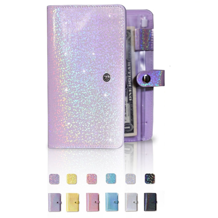 A6 Gypsophila Loose-leaf Bookkeeping Notebook Cash Budget Hand Book(Silver White) - Notebooks by PMC TechLife | Online Shopping South Africa | PMC TechLife