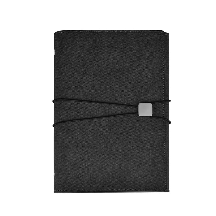 A5 Business Loose-leaf Notebook Office Stationery Leather PU Notepad(Deep Gray) - Notebooks by PMc TechLife | Online Shopping South Africa | PMc TechLife | Buy Now Pay Later Mobicred