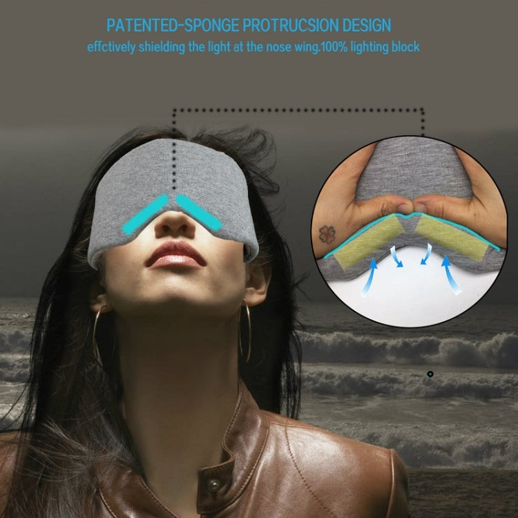 Oversized Cotton Breathable Blackout Sleep Eye Mask(Gray) - free shipping - PMC TechLife - Order now!