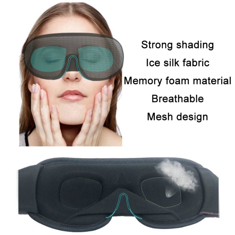 3D Breathable Shading Eye Protection Sleep Eye Mask(Green) - Eye Masks by PMC TechLife | Online Shopping South Africa | PMC TechLife | Buy Now Pay Later Mobicred