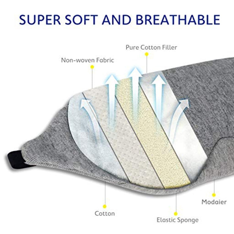 Wire Nose Adjustable Breathable Sleeping Eye Mask(Gray) - free shipping - PMC TechLife - Order now!