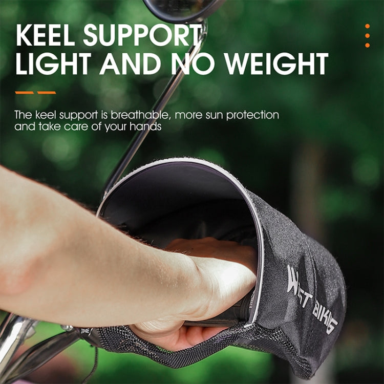 WEST BIKING Electric Vehicle Sunshade Waterproof Windproof Handle Cover(Grey) - Others by WEST BIKING | Online Shopping South Africa | PMC TechLife | Buy Now Pay Later Mobicred